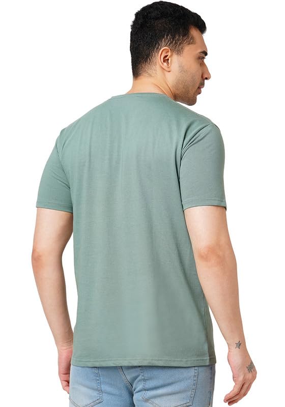 Image of Wear Your Opinion Men's Premium Cotton Printed Round Neck T-Shirt (Design: Travel More Worry Less)