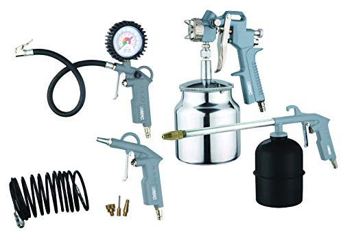 ABAC Kit d'Accessoires pour Compresseur 8 Pièces G-810AL, Comprenant Gonfleur de Pneus avec...