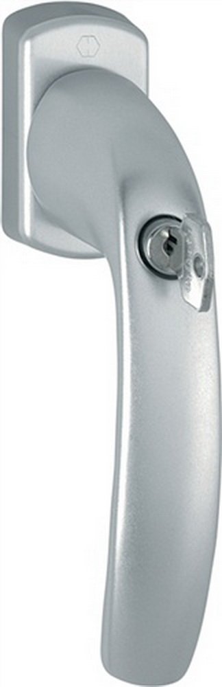 Hoppe NY 0810SVS/U10 - Maniglia per finestra in alluminio F9016, 35 mm