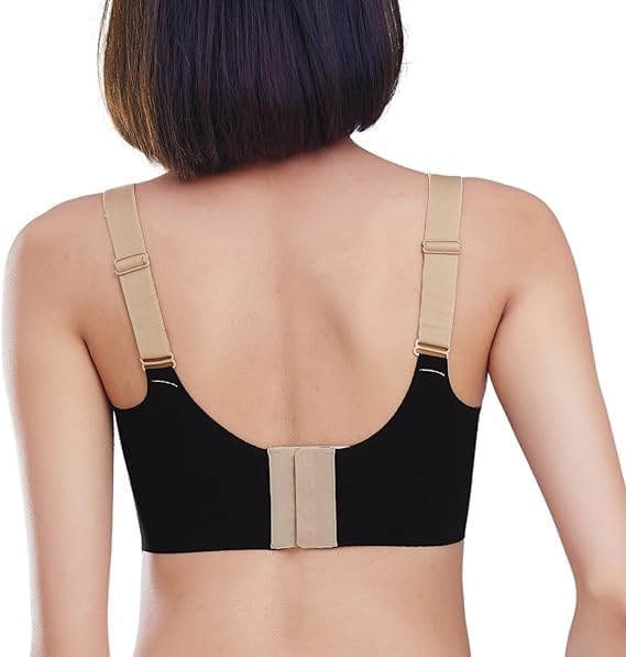 Image of Brachy Women Plus Size Padded Light Support Wireless Bra, Seamless Soft Bralette, for Sleep, Yoga and Everyday Sports Bra M-3XL