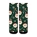 susiyo Artistic Santa Face Pattern Hiking Socks Boy Girls - Cushioned Crew Socks for Kids Soft, Breathable & Seamless Toe for All-Day Comfort