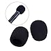 10 Pack Microphone Pop Filter Windscreen Foam Microphone Covers Thick Handheld Stage Foam Mic Cover Windscreen, Disposable Mic Pop Filter Suitable for Most Standard Black