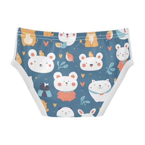 KLL Cute Animals Seamless Pattern Little Boys Cotton Underwear Briefs Cute Undies2