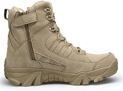 Mannen Militaire Tactische Laarzen Outdoor Bergbeklimmen Trekking Commando Tactische Laarzen Backpacken Laarzen Combat Boots, A-bruin, 42.5 EU