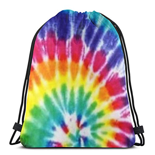 Fgjfdjj Tinte arcoíris Bolsa de Cuerdas Saco de Gimnasio Deporte Mochila Mujer Hombre