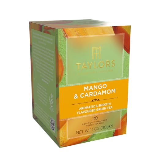 Image of Taylors of Harrogate Mango & Cardamom Green Tea Bags, 20ct (Pack of 6)