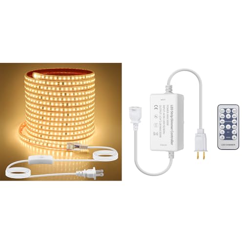 Tira LED Aclorol Outdoor 20FT Blanco Cálido Impermeable miniatura 1