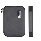 Luxtude Electronic Organizer Travel Cable Organizer Electronics Gadgets Accessories Case for USB Cable Cord, Charger, Power Bank, Phone, Hard Drives, USB Flash Drive, SD Card (Black)