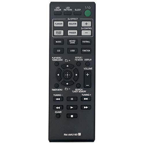 Nuovo RM-AMU163 telecomando per Sony Mini HiFi Component System,RM AMU163 telecomando per SONY RMAMU163.Questo è il telecomando di ricambio SONY dedicato non originale, ma la funzione è uguale all'originale e copre tutte le funzioni del telecomando originale.