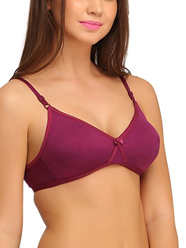Image of Clovia Women's Cotton Full Cup Bra (BR0242P15 34C Purple 34 C)