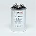 Titan HD Round Run Capacitor 45 + 10 MFD 370 VAC Packard PRCD4510A Made in USA