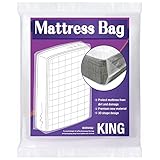 Mattress Bag for Moving Storage, 5 Mil Heavy Duty Bed Mattress Cover