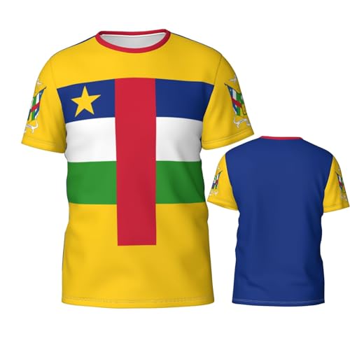 T-shirt République Centrafricaine homme col rond léger et respirant