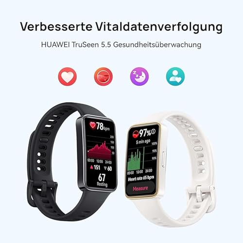 HUAWEI Band 9, bequemes Tragen, TruSleep 4.0, wissenschaftlich basiertes Schlaftracking, bis zu 14 Tage Akkulaufzeit, 100 Verschiedene Trainingsmodi, iOS&Android, Deutsche Version, Charm Pink