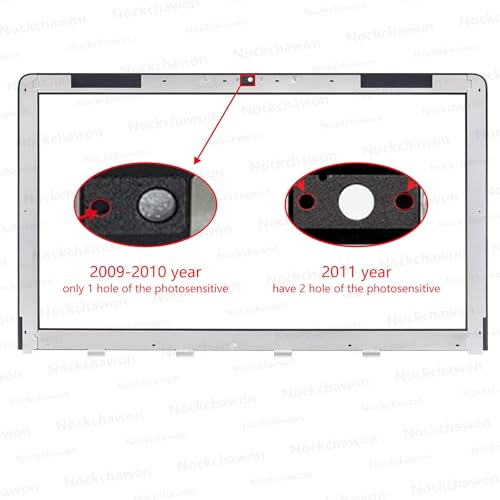 Image of New A1312 LCD Display Front Glass Panel Cover 922-9147 922-9469 Replacement for iMac 27 Inch A1312 LCD Front Glass (2009-2010 Year)