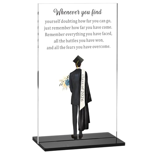 Inspirational Class of 2026 Graduation Gifts for Him Boys Men Son Senior 2026 Class of...