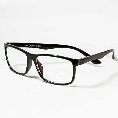HornetTek BLK104 Computer & Gaming Glasses with Blue Light Protection & UV Filter Eyewear Light Weight Frame with Crystal Lens