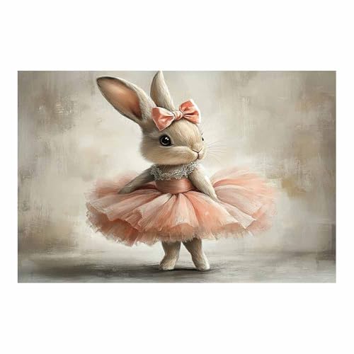 Tableau décoratif animal lapin impression sur toile affiche de océanique salon chambre 70x100