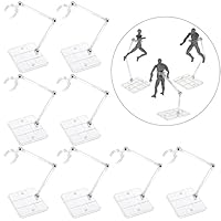 FINGERINSPIRE Action Figure Stand, 8 Pieces Action Figure Assembly Display Stand Base Doll Model Stand for 6 Inch Action Figures or Transparent Effects