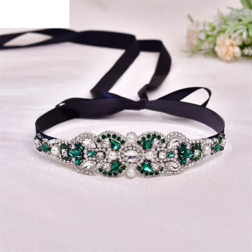 Bridal Decorative Belt Female Women Wedding Party Evening Dress Accessories Rhinestones Pearls4