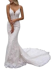 Jaeden DJHS000105 Brautkleid Meerjungfrau Weiß 42