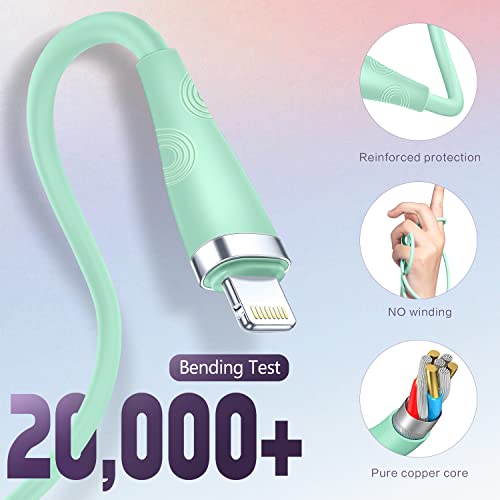 [Apple Mfi Certified] Iphone Charger 6Ft Usb Lightning Cable Fast Charging Iphone Charger Cord Compatible With Iphone14/13/12/11 Pro Max/Xs Max/Xr/Xs/X/8/7/Plus/6S/6/Se/5S/Ipad(3Pack) #TOP2