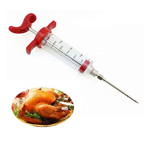 Preisvergleich Produktbild BESTONZON Marinade Injektorspritze mit aufschraubbarer Fleischnadel für Grillfleisch