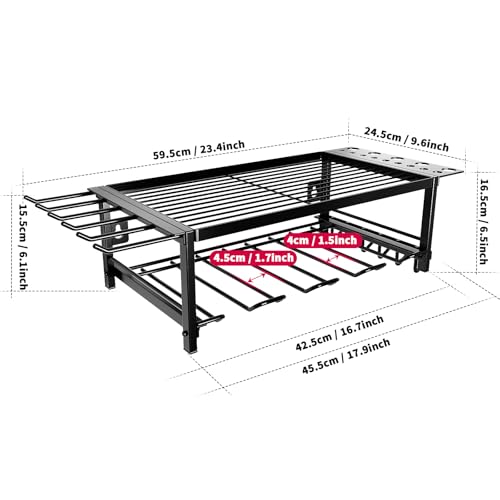 Veitorld Geschenk für Männer, Werkstatt Werkzeug Organizer für Akkuschrauber Schraubendreher, Metall Werkzeughalter Wand für Bohrmaschine Bohrer Akku, Weihnachten Geschenk für Männer, Papa