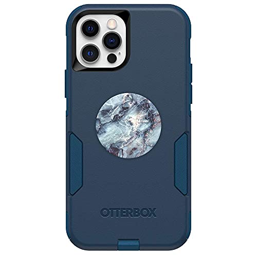Bundle: Otterbox Commuter Series Case For Iphone 12 & Iphone 12 Pro - (Bespoke Way) + Popsockets Popgrip - (Blue Marble) #TOP3