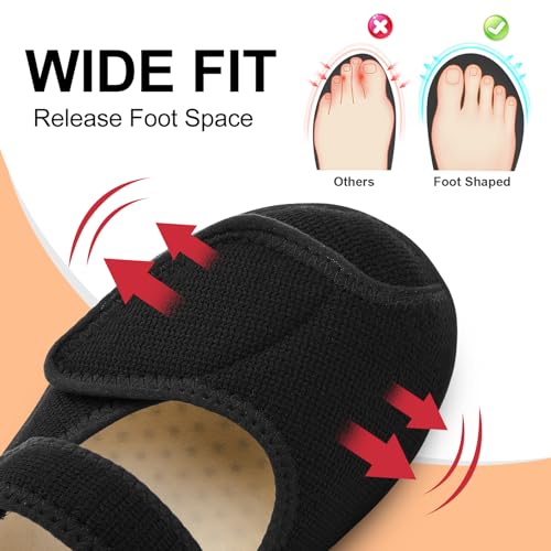 JOINFREE Womens Wide Diabetic Slippers Adjustable Comfort House Shoes Extra Wide Width Bedroom Slipper for Edema Swollen Arthritis Elderly Indoor Outdoor2