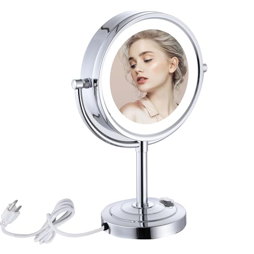 Espejo de Maquillaje LED 8.5 pulgadas con Aumento 10X