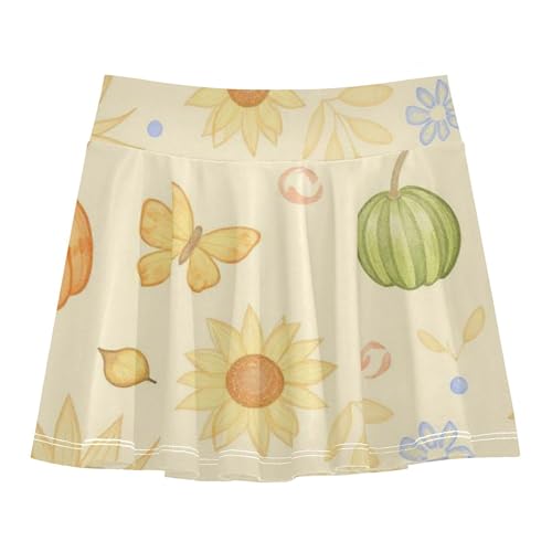 Athletic Skorts for Girls with Built in Shorts Flowy Little Girls Golf Skirt Pleated Skirt for Kids with Pockets