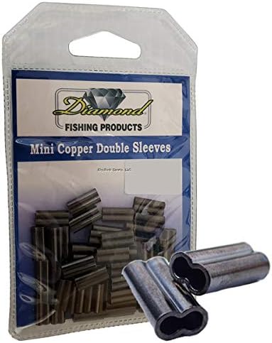 MomoiDiamond Mini Copper Double Sleeves - 100Pk - Sleeve Size 0.8mm