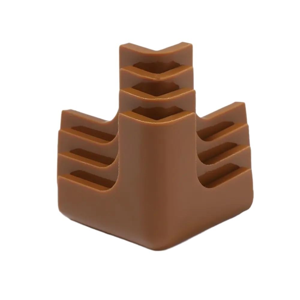 4PCS Desk Safety Anticollision Strip Table Corner Protector Edge Protection Guards(Brown-1)