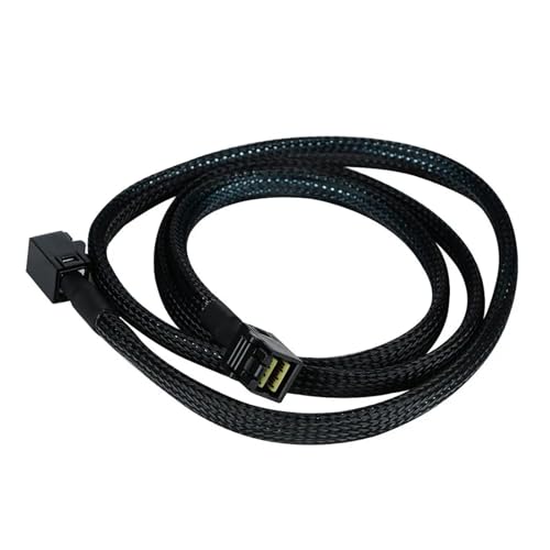 Cable interno HD S-AS 12G SFF-8643 a 4 SATA 0.5m miniatura 5