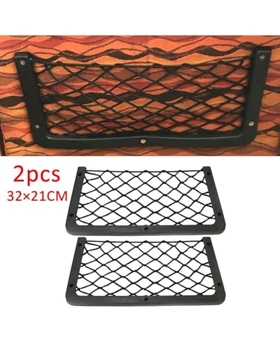 Filet de rangement élastique pour stopper les objets qui glissent dans le coffre - 2