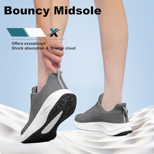 YHOON Walking Shoes Women Comfort Running Tennis Athletic Gym Workout Cross Training Slip on Sneakers3