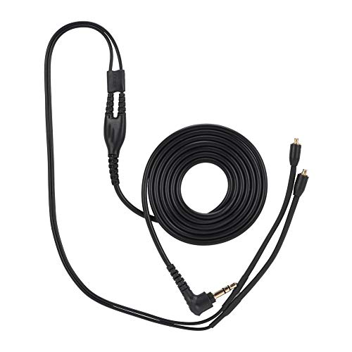 Tangxi MMCX Replacement Headphone Cable, TPE Headphone Extension Cable with 3.5mm Plug for se215 se425 se535 se846 ue900(Black Without mic) image 5