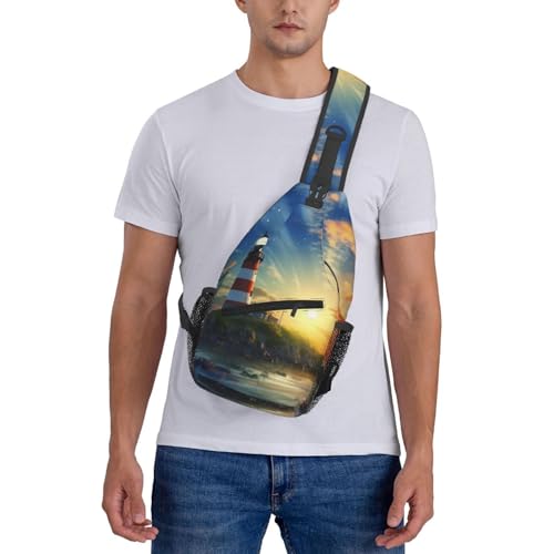 Bolso cruzado de pecho para hombre tipo sling miniatura 7