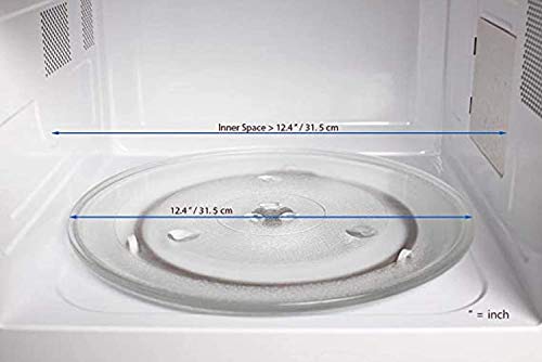 Image of Microwave Glass Plate For Panasonic 27 L Convection Microwave Oven NN-CT645BFDG Fiber Glass Microwave Turntable Plate