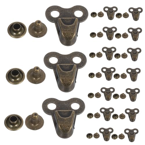 BIUDECO 20pcs Shoe Rivets and Eyelets Kit for DIY Shoe Repair Sturdy Alloy Boot Lace Hooks and Accessories for Hiking and Climbing Boots for Sneakers