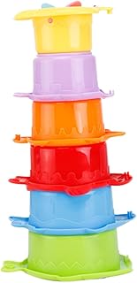 Toyvian 6 Peças De Brinquedos Para Bebês Brinquedos De Animais Brinquedos De Banho Para Bebês Brinquedos De Banho Infantis Brinquedos Oceânicos Copos De Empilhamento Brinquedos De