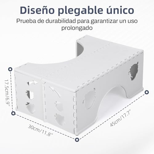 Taburete de Inodoro Plegable – Taburete fisiológico para baño y WC para Adultos y niños - imagen 5