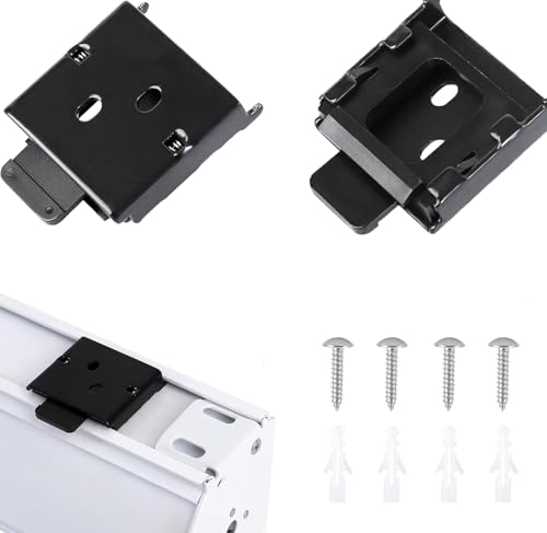 Universal Metal Blinds Mounting Brackets Type 1 Black
