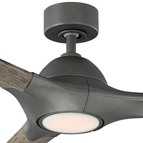 Woody Smart Indoor And Outdoor 3-Blade Ceiling Fan 60In Graphite Weathered Gray With 3000K Led Light Kit And Remote Control Works With Alexa, Google Assistant, Samsung Things, And Ios Or Android App #TOP4