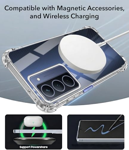Image of Jkobi Shockproof Crystal-Clear Back Cover for Realme Narzo 80x (Magsafe Wireless Support | Drop & Camera Protection | Hard Polycarbonate)