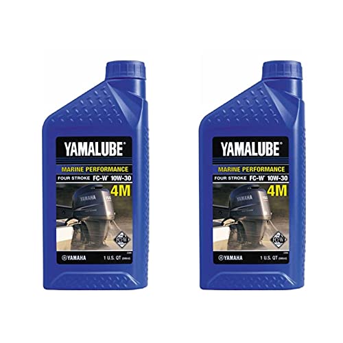Yamaha New OEM FC-W 10W-30 4-Stroke Engine Oil 1qt QTY 2 LUB-10W30-FC-12