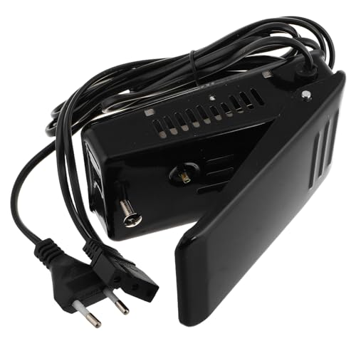 Alipis Pedal de Máquina de Coser con Orificios Control Fácil y Rápido Accesorio Compatible para Máquinas Domésticas Cable de Alimentación Incluido Diseño Hierro Negro para Reemplazo