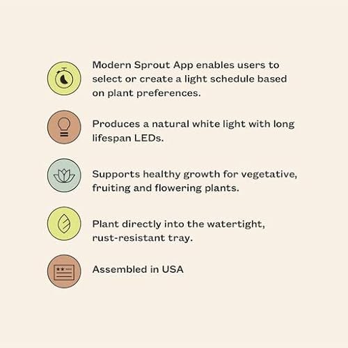 Modern Sprout Smart Growhouse - Led Grow Lights For Indoor Plants Smart Indoor Planter With Grow Light #TOP2