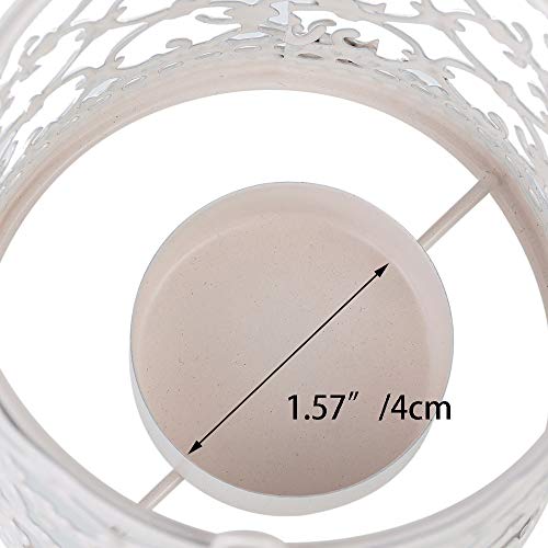 Nuptio Birdcage Candle Lantern Holder 12 Pcs Tea Light Candle Holders Hanging Decorative Lanterns Metal Candle Stand White Candleholder Vintage Table Centerpiece For Wedding Home Party Christmas Decor #TOP5
